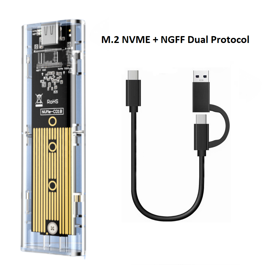 Enclosure Casing SSD M2 NVME USB C to USB 3.0 High Speed