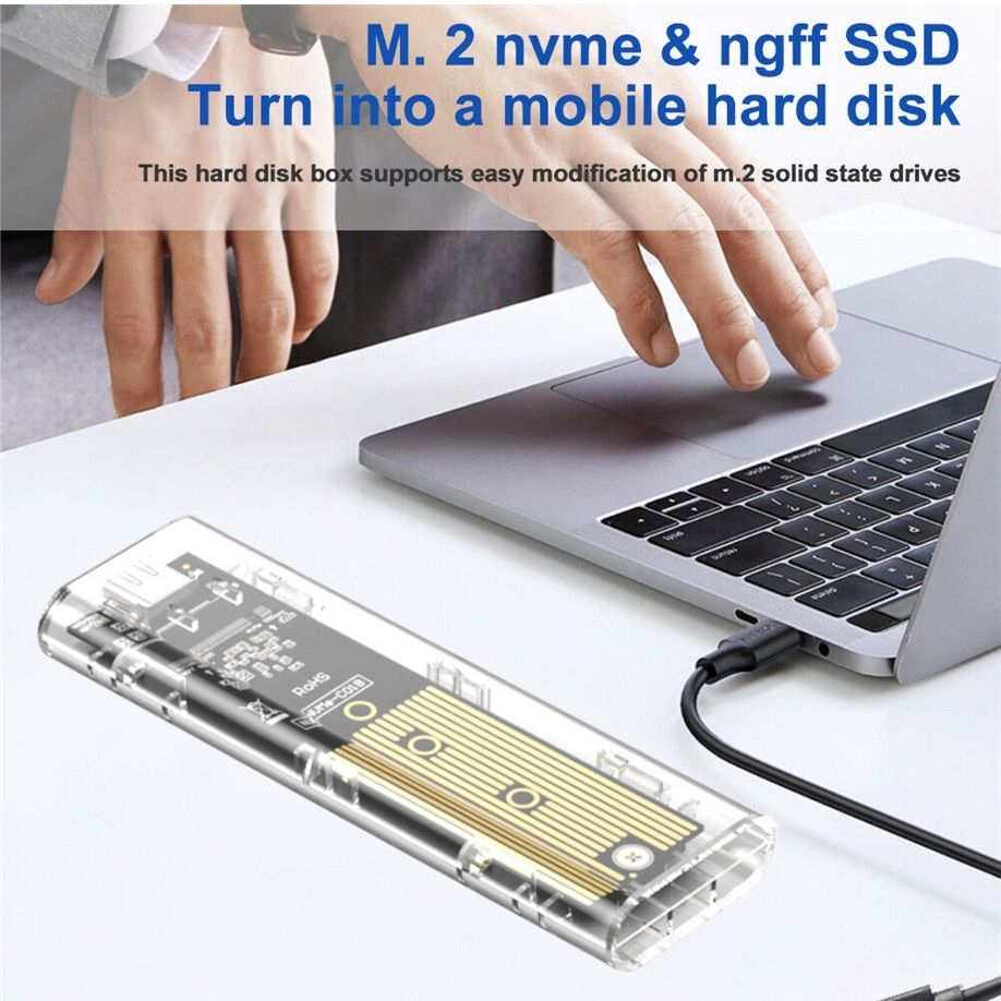 Enclosure Casing SSD M2 NVME USB C to USB 3.0 High Speed