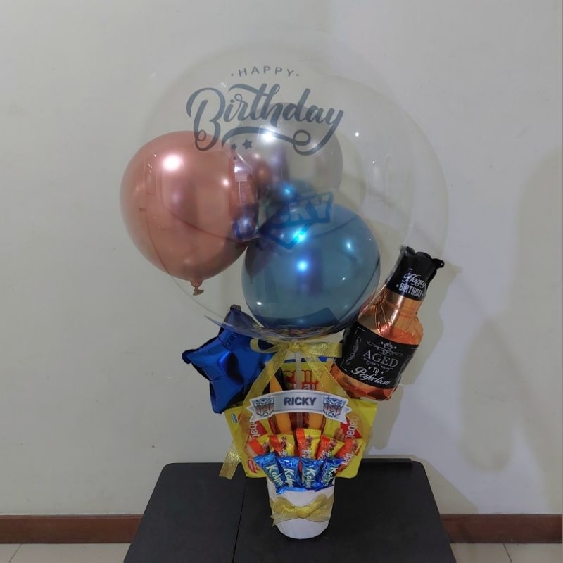 PROMO !!! ( BISA KIRIM HARI INI ) BUCKET BALON DAN SNACK CUSTOM ULANG TAHUN, GRADADUATION, TEACHERS DAY, FAREWELL DLL