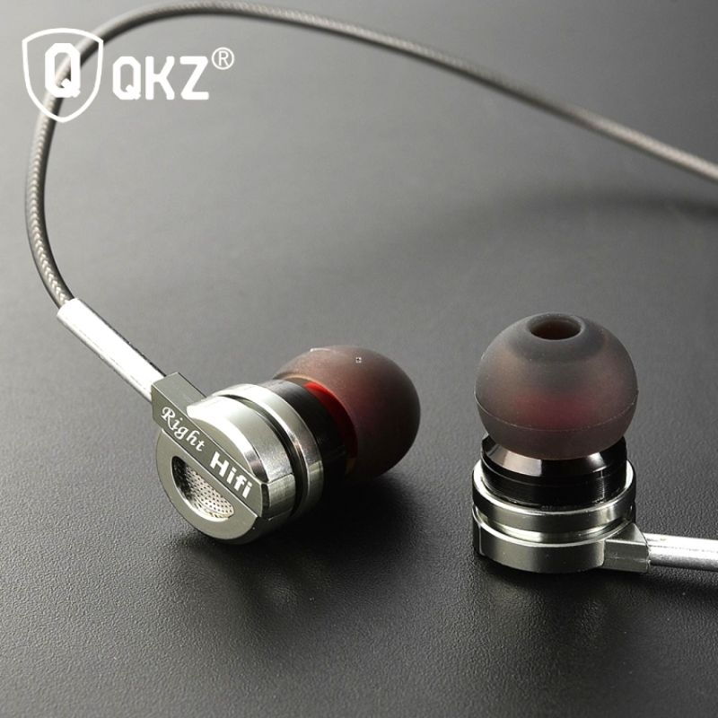 QKZ Original Bass Metal Alloy Earphone Headset with Mic - QKZ-DM9