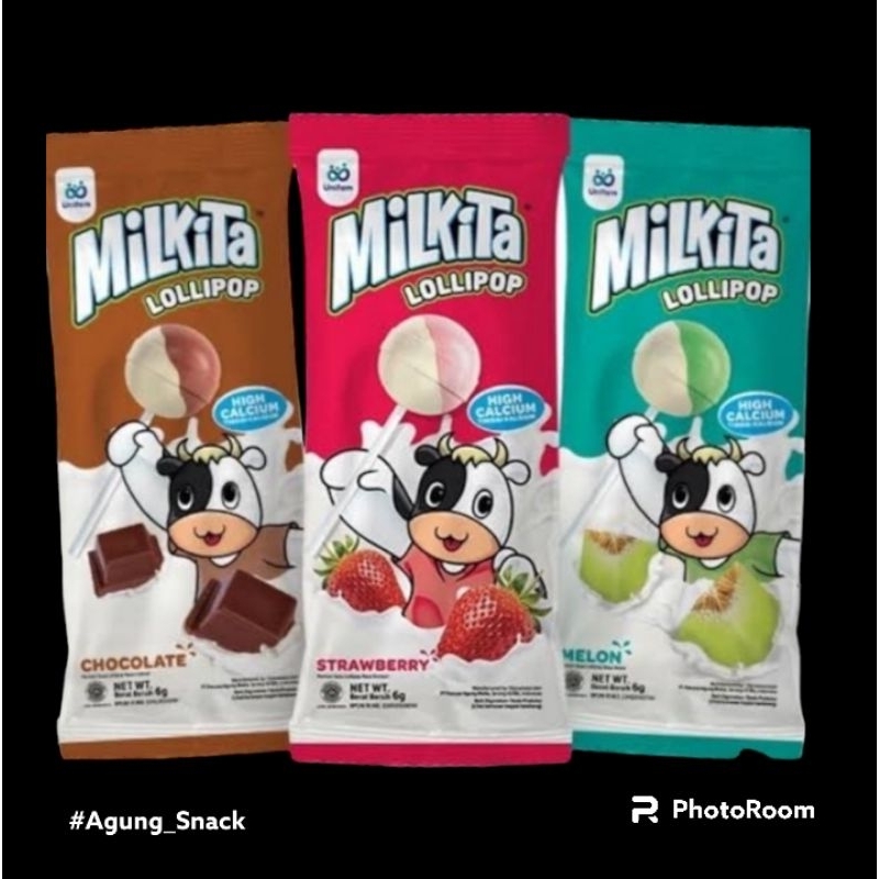 

Milkita Milk Lolipop | Varian Rasa ( 1 pack Isi 3 Renceng ) @ 9 ram