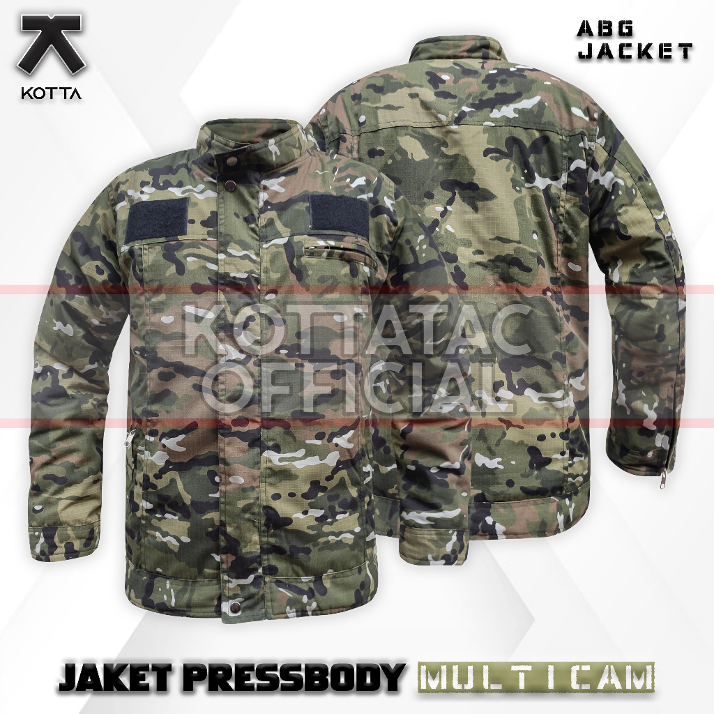 JAKET TACTICAL MULTICAM - JAKET PRESSBODY ARMY MULTICAM - JAKET ABG TAKTIKAL OUDTDOOR LORENG MULTICAM TERBARU