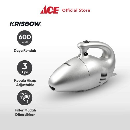Krisbow Vacuum Cleaner Vakum Mobil Kasur Sofa Penghisap Debu Turbo Tiger