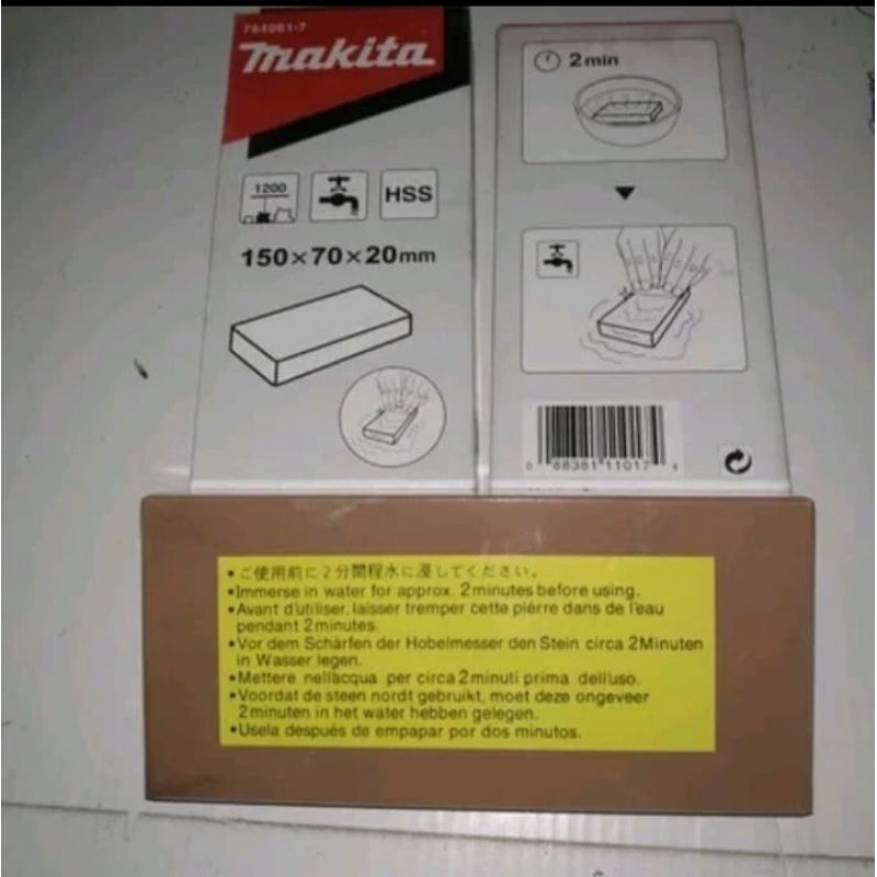 Asahan MAKITA 6" Batu Asahan