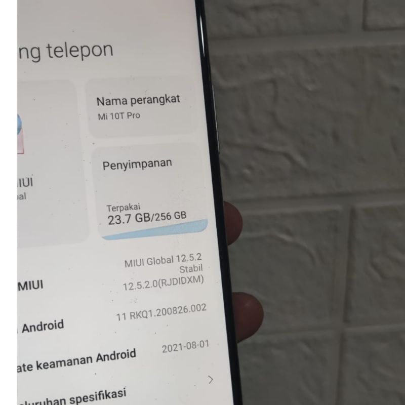 CUCI GUDANG HP XIAOMI MI 10T PRO | RAM 8/256GB | MINUS KAMERA [SNAPDRAGON 865]