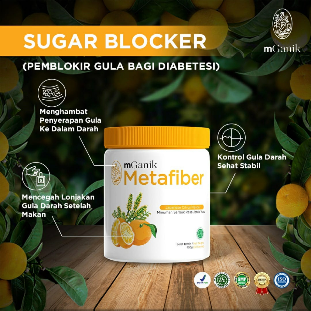 

mGanik Metafiber Jeruk Yuzu 450gr - Suplemen Serat Diabetes Herbal Alami