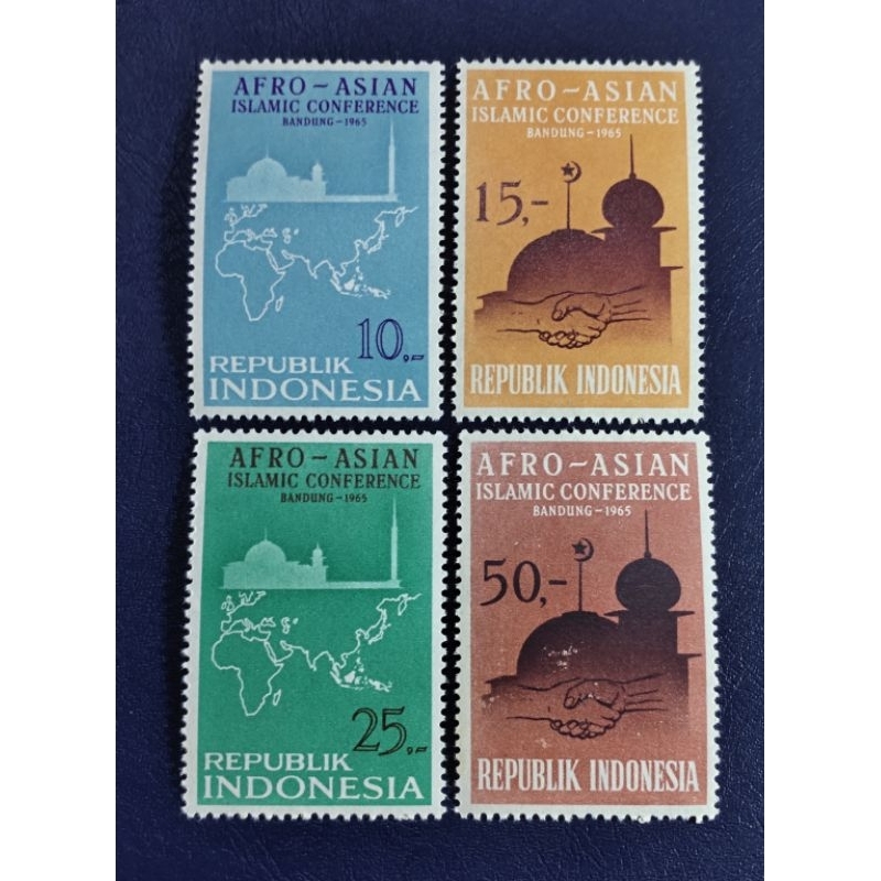 

Prangko Lawas RI Set Lengkap Konperensi Islam Asia Afrika Thn 1965