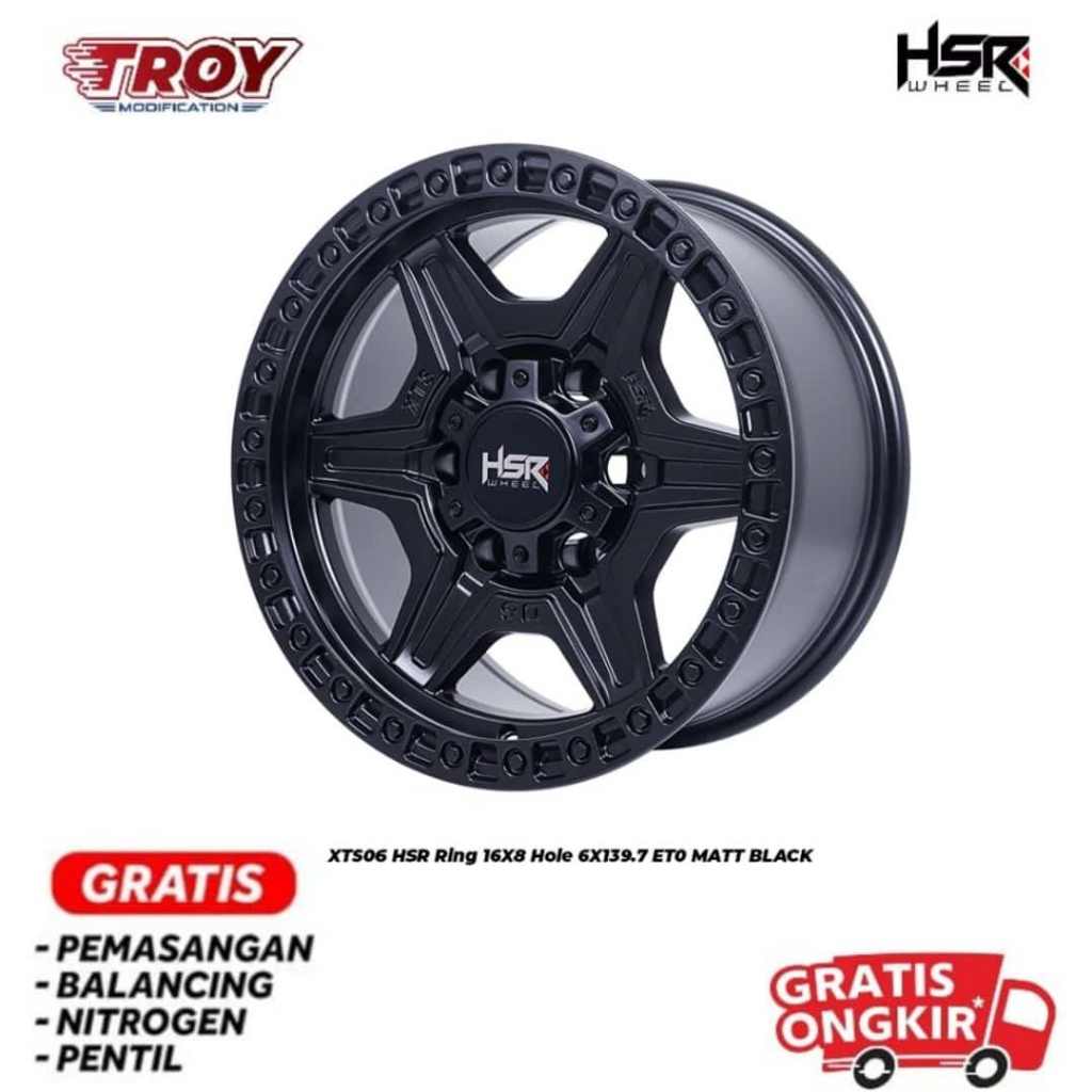 Velg Terbaru HSR Ring 16 XTS06 R16 Velg Terios,Rush,Innova,Xpander r16