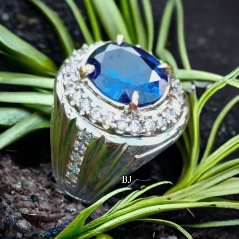 CINCIN BATU PERMATA KING SAFIR ORIGINAL BANGKOK
