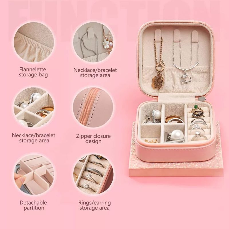 Kotak Perhiasan Kalung Anting Cincin Gelang Organizer Box Jewelry Box Kotak