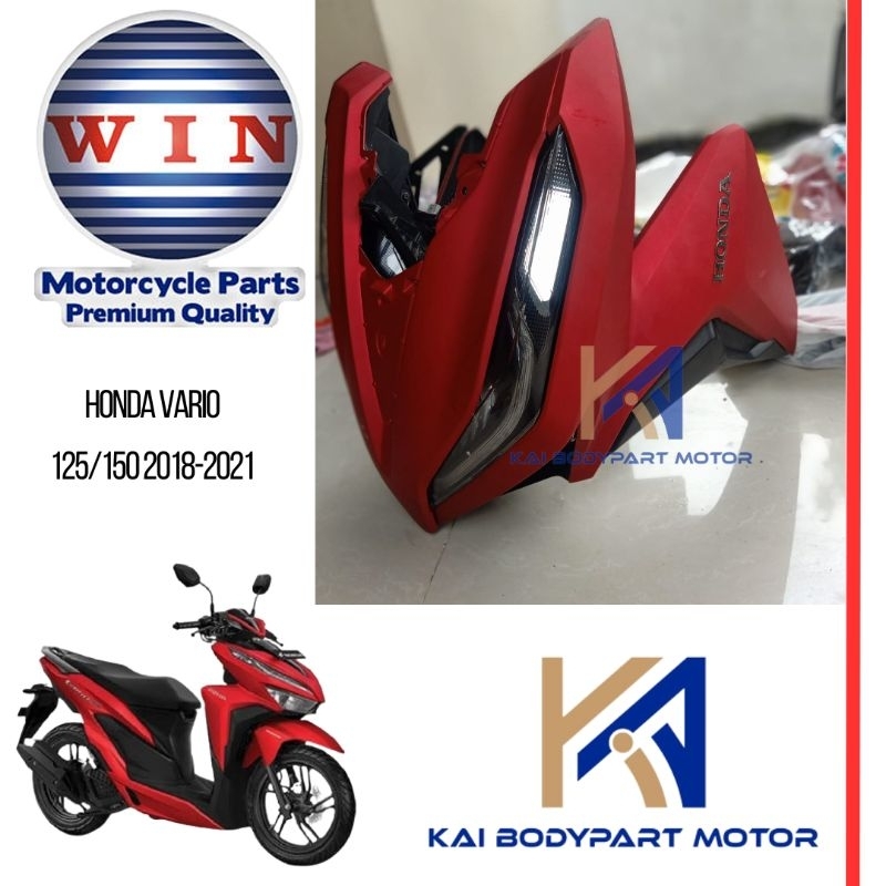 Komplit Full Body Halus set depan Tameng Tebeng Dek Panel Paket Bodi Halus Depan Honda Vario 125 150