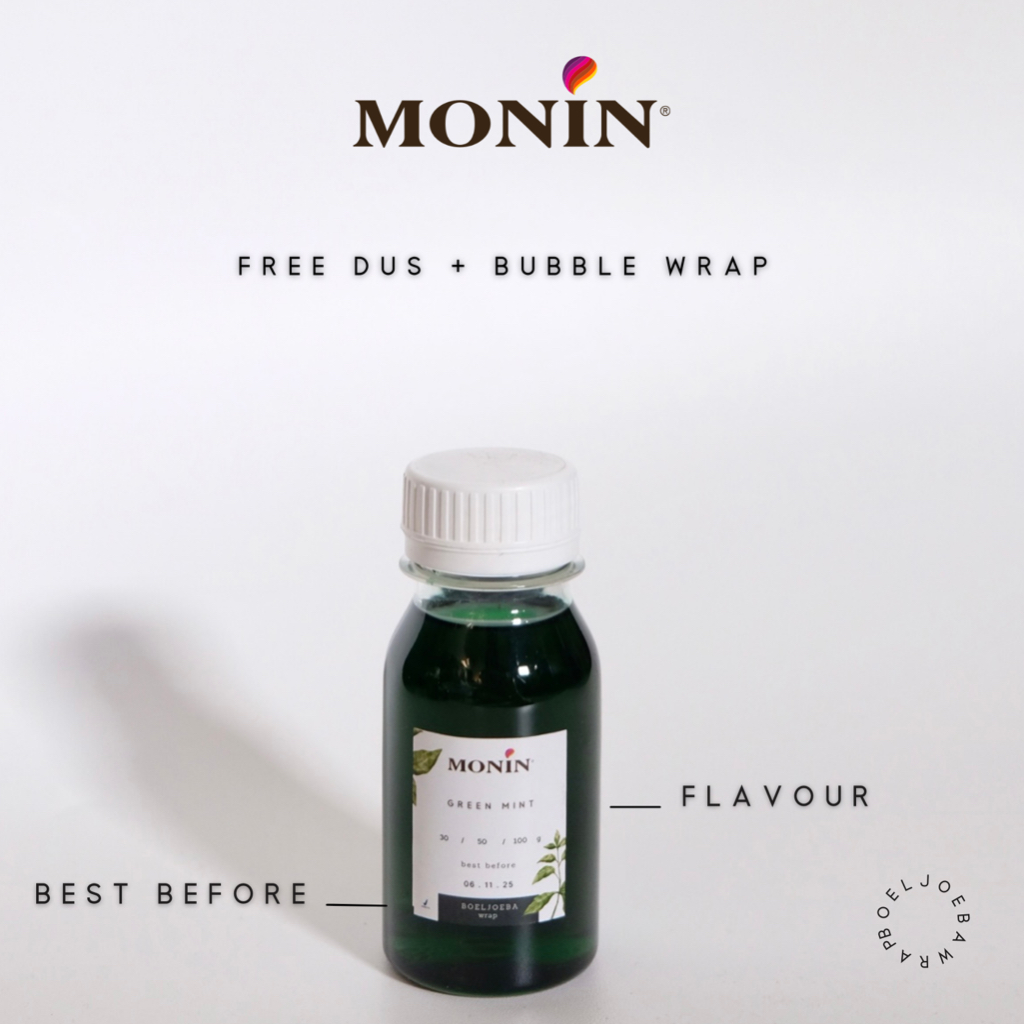 Monin Green Mint Syrup Repack [30, 50, 100] g