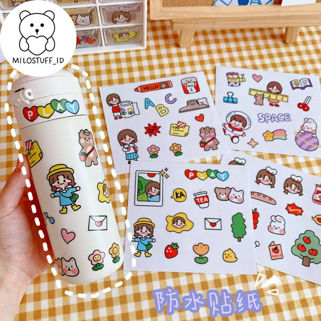 

[MILOSTUFF_ID] Sticker PET Daily Girl--MS0062
