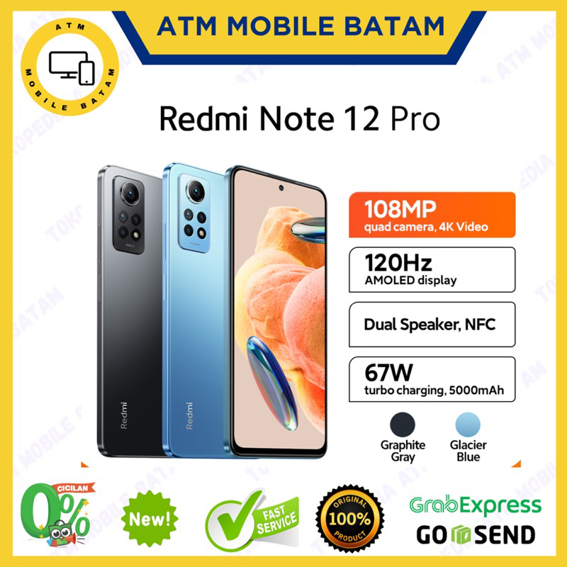 Xiaomi Redmi Note 12 Pro Lte 6/128 - 8/128 Garansi resmi