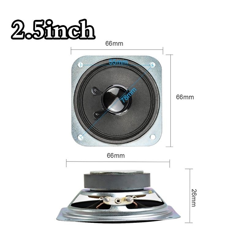 Speaker 2.5 inch low mid 4 ohm 5 watt