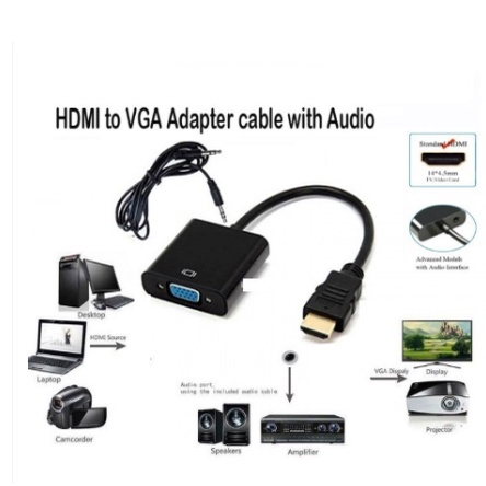 Converter HDMI to VGA with audio/Konverter kabel hdmi to vga audio/