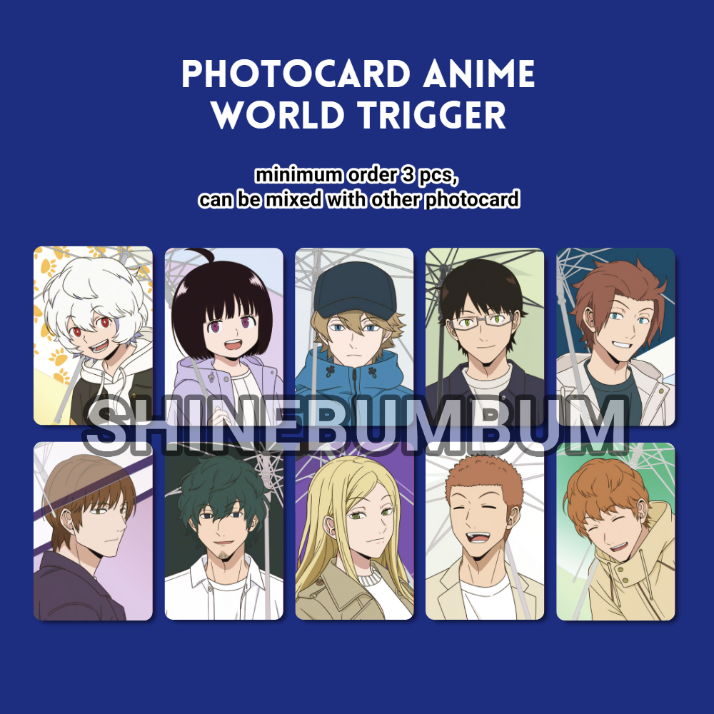 Photocard Anime World Trigger (2 sisi)