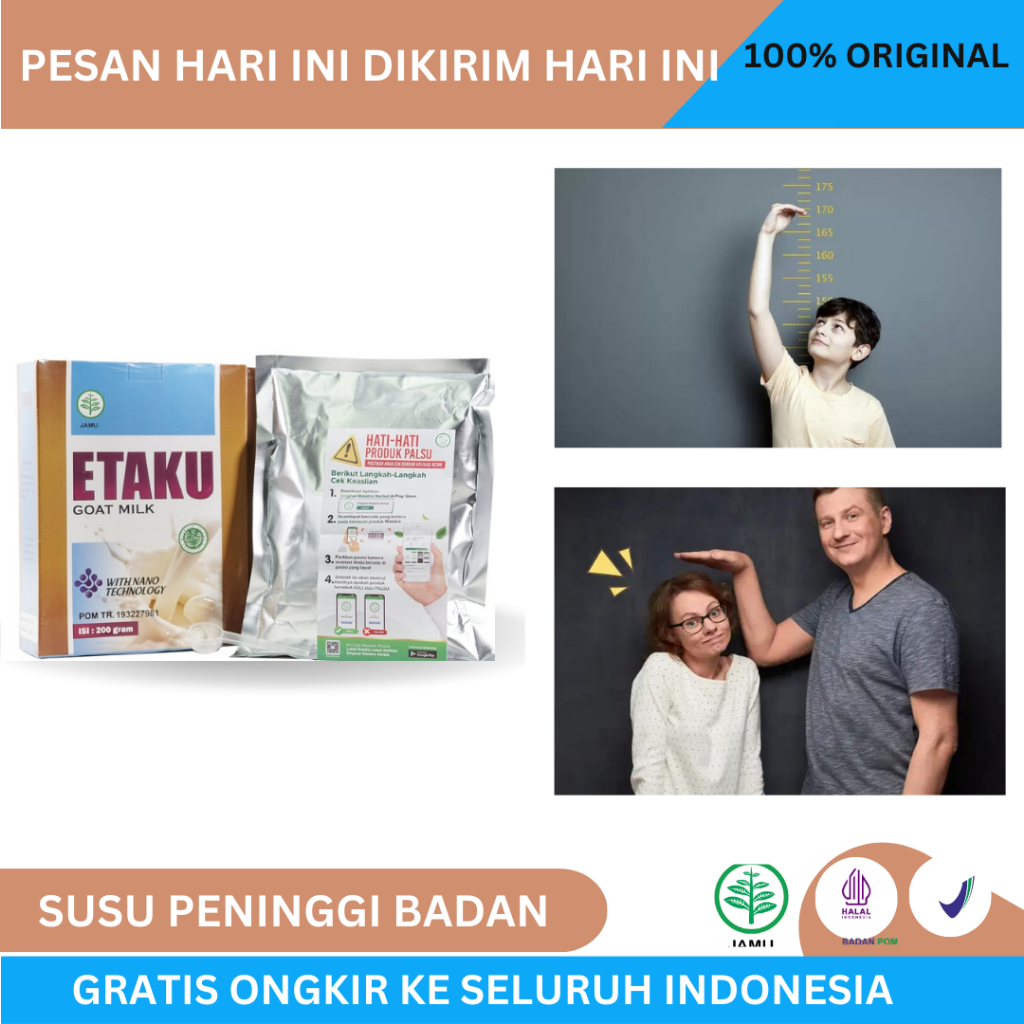 

Susu Peninggi Badan Etaku Goat Milk Susu Kambing Tinggi Kalsium Untuk Anak Dan Dewasa Nutrisi Penguat Dan Daya Tahan Tubuh Ori