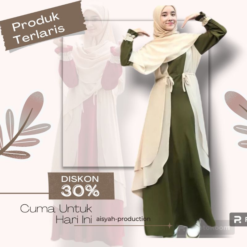 baju gamis remaja terbaru wanita kekinian/baju gamis wanita terbaru remaja Kekinian/gamis wanita kek