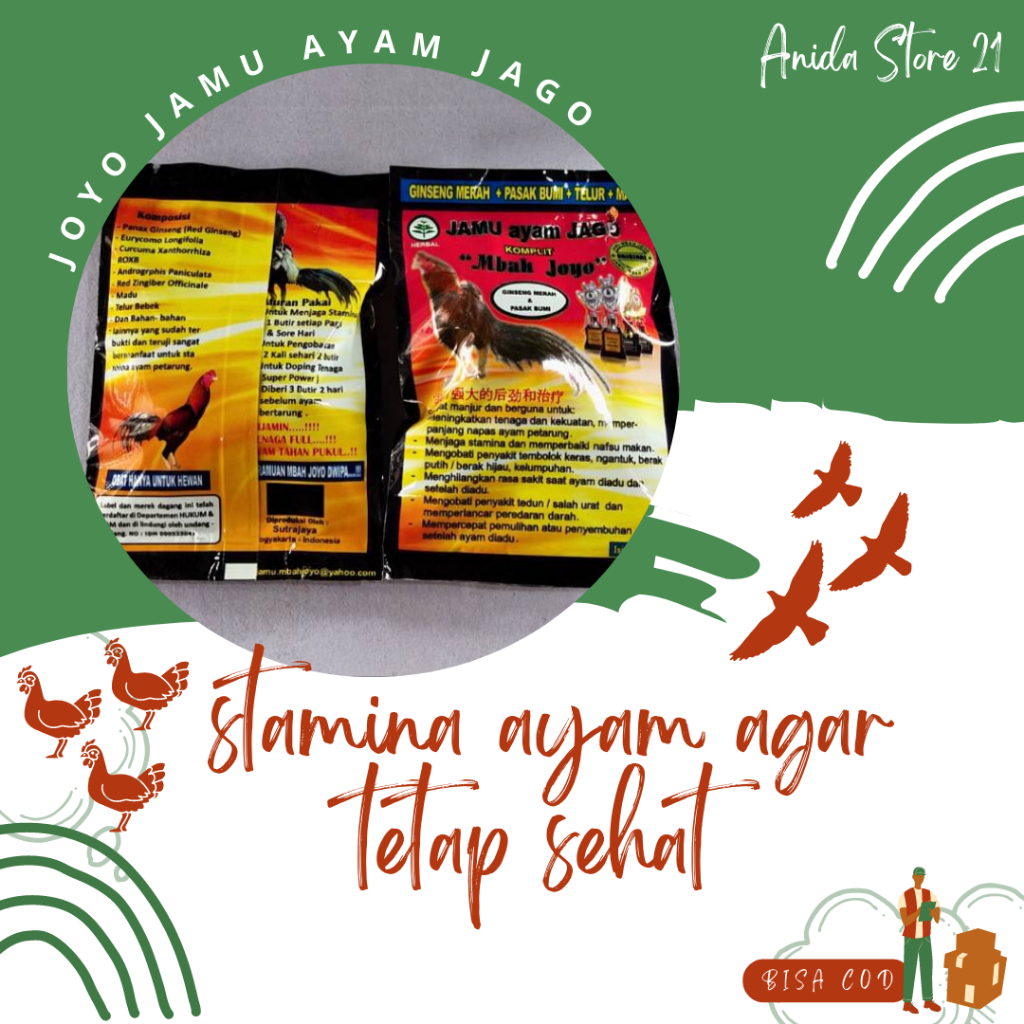 Mbah Joyo Jamu Ayam Jago Komplit Ginseng Merah Pasak Bumi