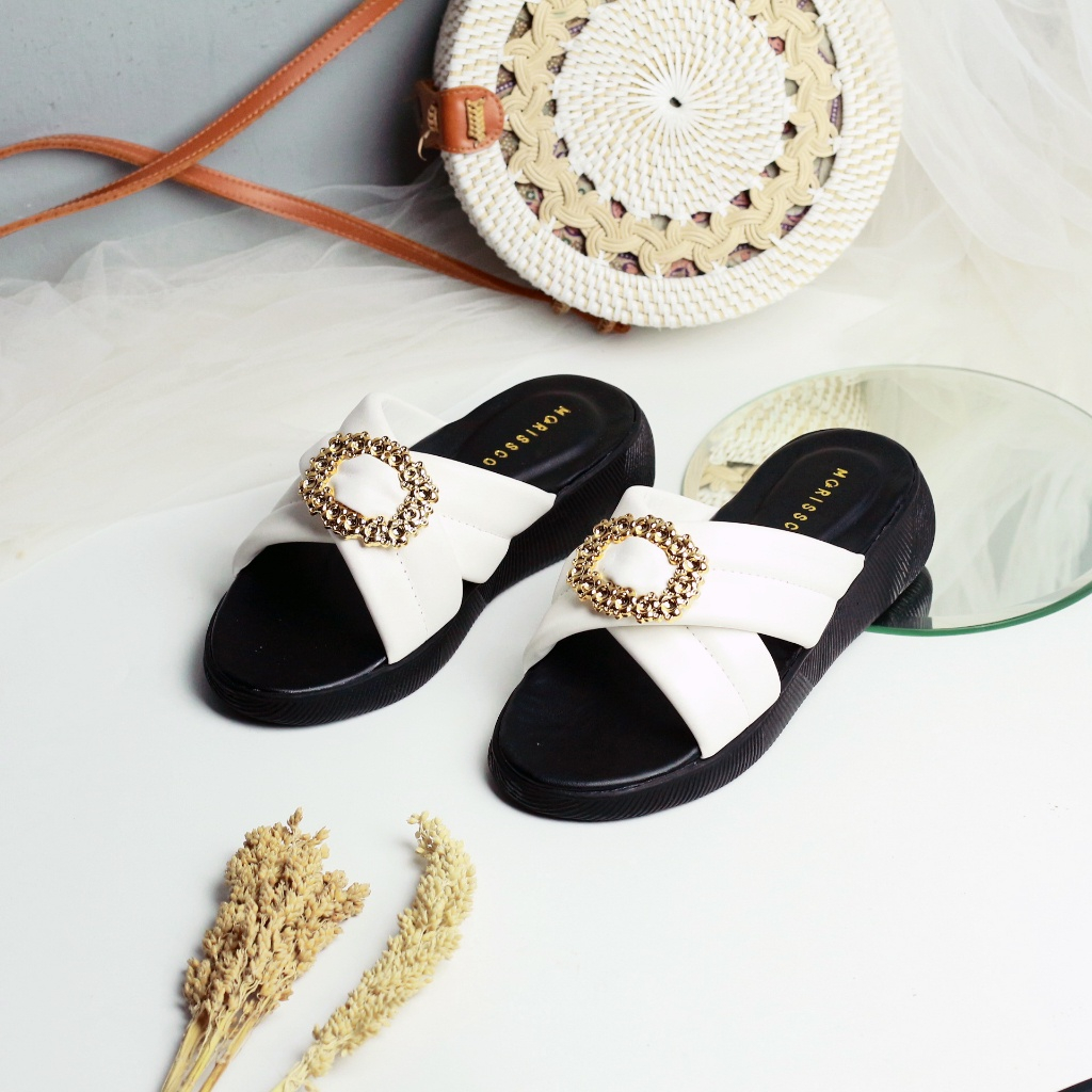 Sandal Wanita Wedges Ring Silang BJ 10