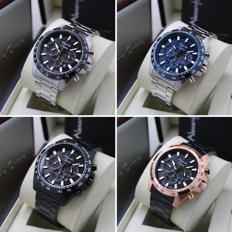 JAM TANGAN PRIA ALEXANDRE CHRISTIE AC6671/AC 6671 CRONOGRAPH ORIGINAL
