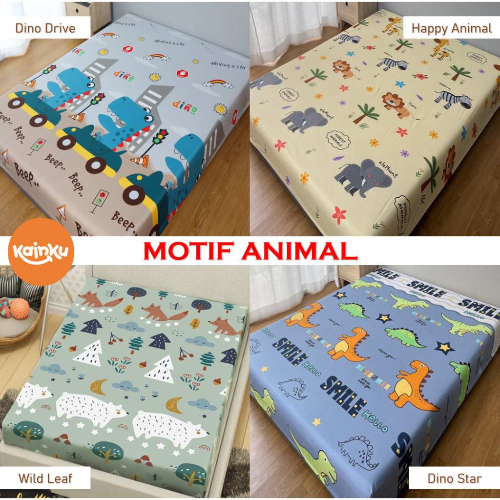Sprei Waterproof MOTIF KLASIK KUALITAS NO 1 SHOPEE 180x200 KING 160X200 QUEEN 120X200 SINGLE anti air anti ompol anti bocor