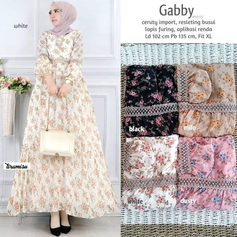 gabby maxy dress ori tiramisu