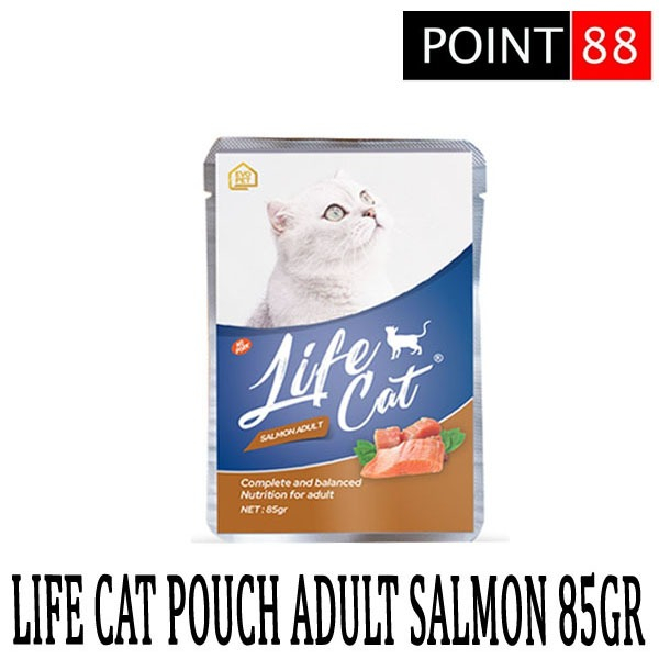 LIFE CAT Pouch Adult Salmon 85gr