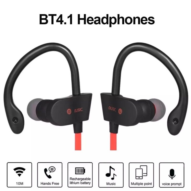 HEADSET HANDSFREE BLUETOOTH RT558 SPORT WIRELESS STEREO EARPHONE