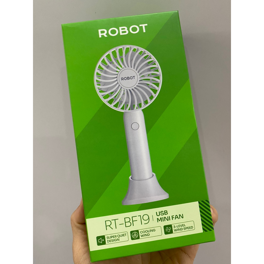 GARANSI 1 TAHUN KIPAS ROBOT RT-BF19 BF-19 MINI FAN PORTABEL ANGIN KENCENG BATERAI TAHAN LAMA