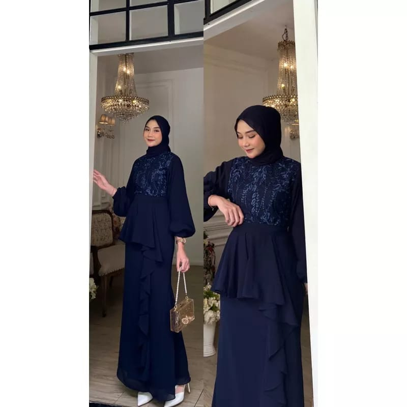 SHIERLY DRESS BRUKAT TILE BUSUI FRIENDLY / DRESS KONDANGAN / DRESS PESTA / DRESS TERBARU 2022 / DRESS BRADESMAID