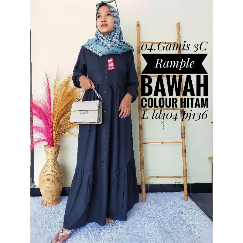 Gamis 3C original rample bawah