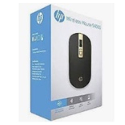 HP S4000 mouse wireless gaming silent click laptop pc macro original 2.4G 1600DPI dengan receiver-Usb /MOUSE HP WIRELESS