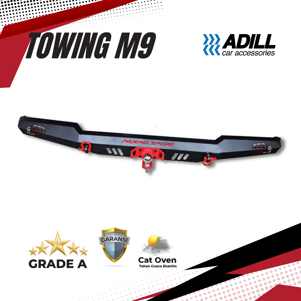 Towing Bar Belakang M9 Fortuner Pajero, Innova, Avanza, Xenia, Rush, Terios