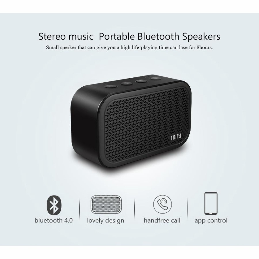 MiFa M1 Bluetooth Speaker Wireless Stereo CUBE With Mic