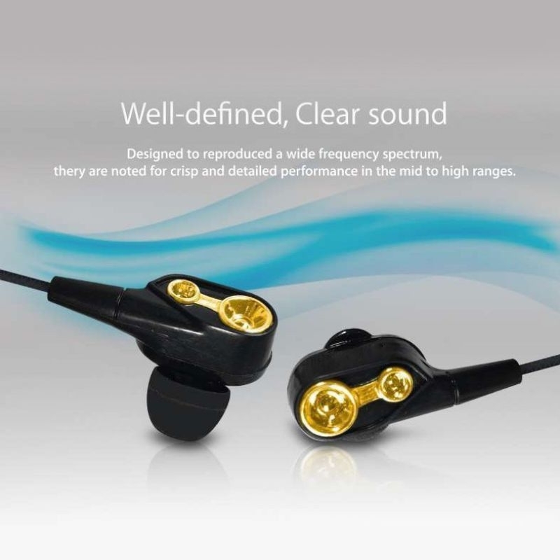 Headset/Hansfree Hi-Res Earphone JBL JB -11Extra Bass Warna Emas