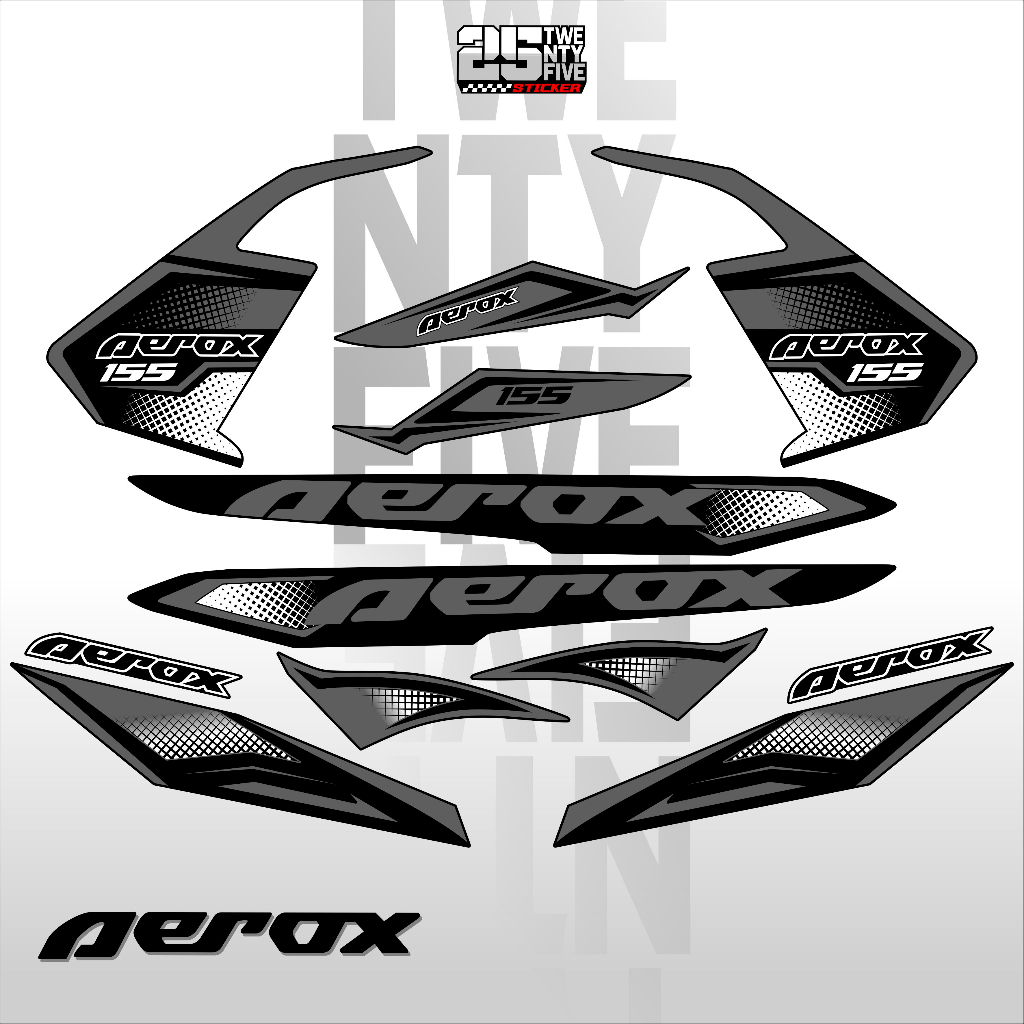 STRIPING AEROX 155 CONNECTED NEW / STIKER AEROX 155 CONNECTED / STICKER AEROX 155 CONNECTED / SETIKE