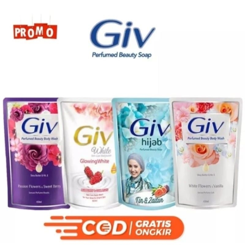 GIV Sabun Cair Refill 400ml/Sabun Mandi GIV Original