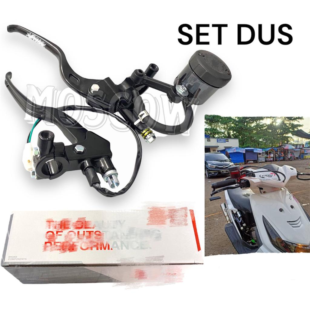 SET MASTER REM KANAN DAN KIRI REM KOPLING PLUS TABUNG BIG SMOKE UNIVERSAL SEMUA MOTOR