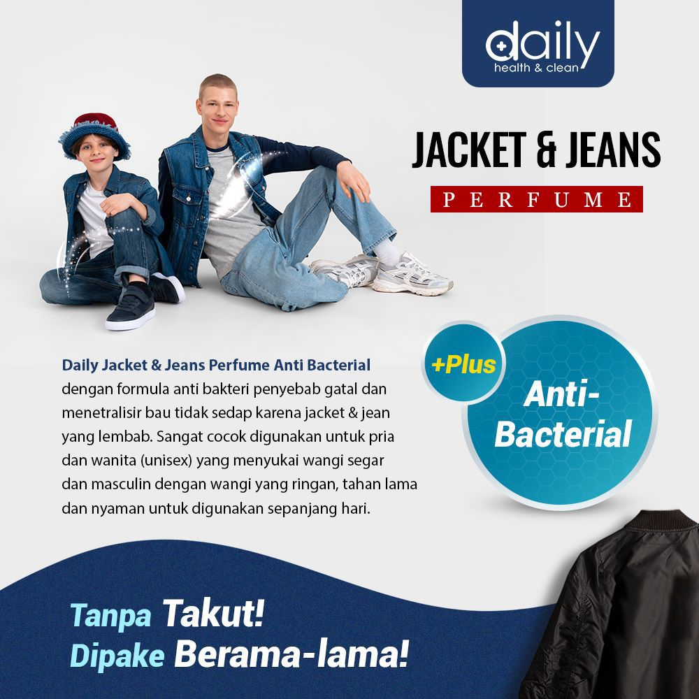 DAILY JACKET &amp; JEANS PERFUME ANTI BACTERIAL / PARFUM JAKET DAN CELANA