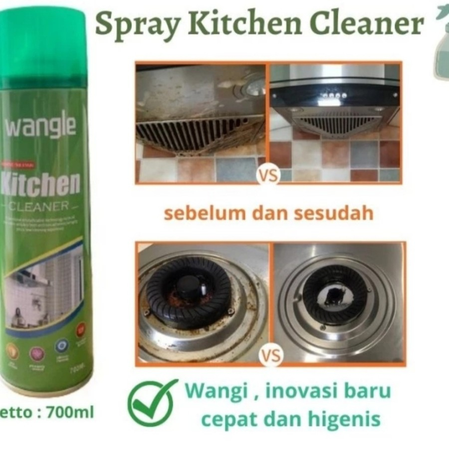 BAROKAH GAMIS kitchen foam cleaner spray fume bubble busa pembersih kerak wajan