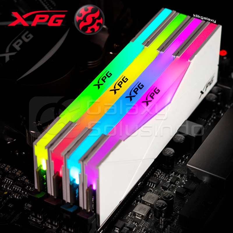 Adata XPG SPECTRIX D50 RGB 32GB DDR4 PC28800 3600MHz - White Memory RAM