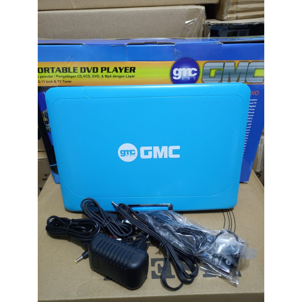 Portable DVD GMC 11inch Player DIVX-808Y-TV-GAME FM RADIO