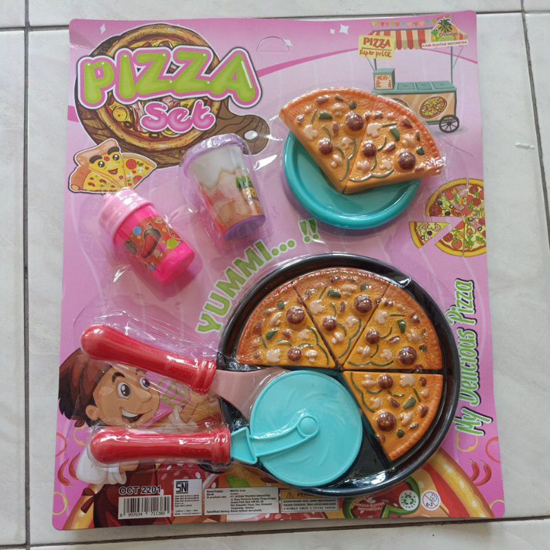 Mainan anak perempuan Pizza potong OCT2500 OCT2201 OCT2423