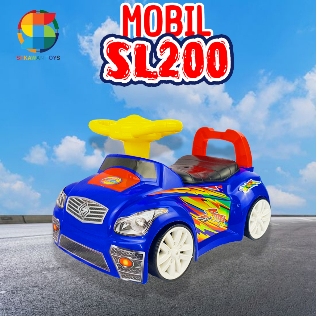 Mainan Mobil Dorong Polisi/ Mainan Anak Mobil/ MAINAN MOBIL DUDUK ANAK / RIDE ON CAR SL200 / SL POLISI MOBIL DORONG POLISI SL POLISI BISA DI DUDUKI