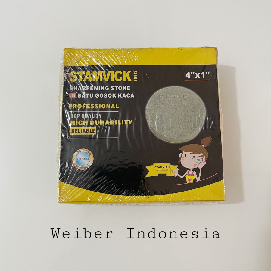 BATU GOSOK KACA STAMVICK / BATU ASAH KACA BULAT / GRINDING WHEEL