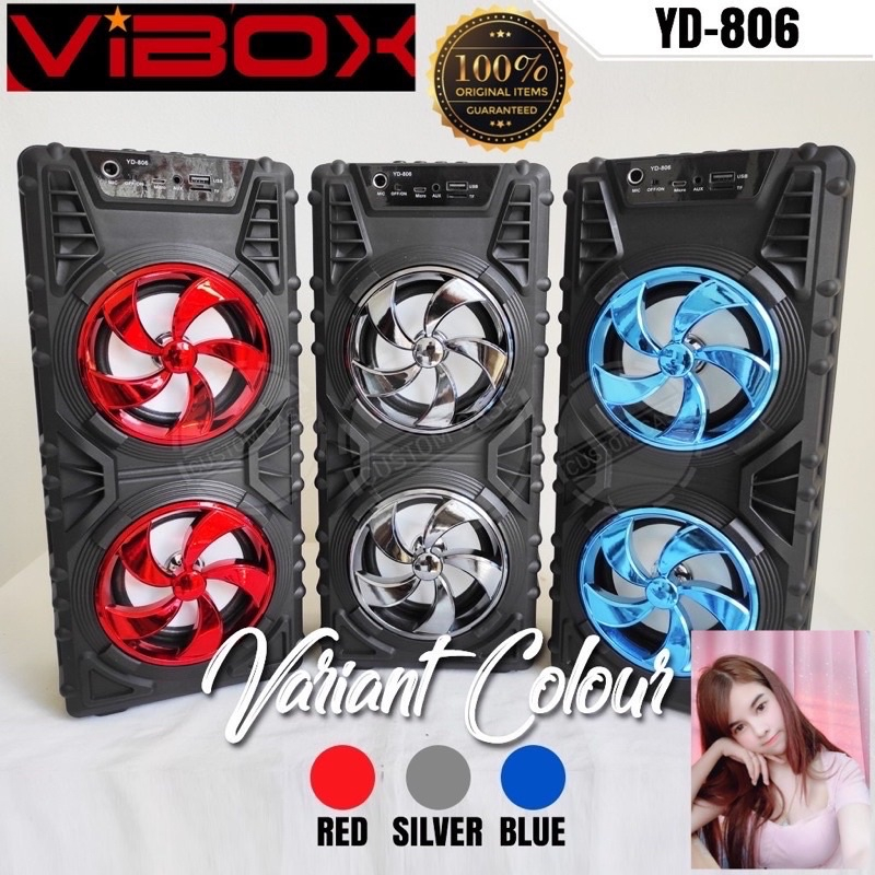 PROMO SPEAKER BLUETOOTH VIBOX YD806 NEW BONUS MIC KARAOKE BY SMOLL