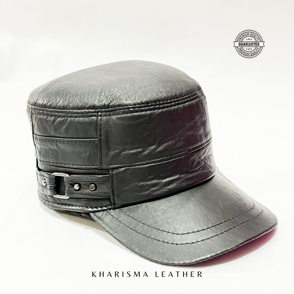 Topi Kulit Asli - Topi Komando Kulit