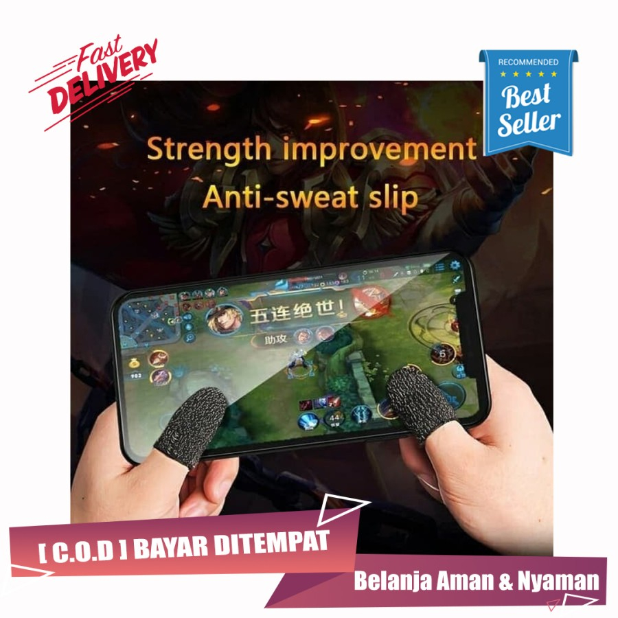 Sarung Jempol Pubg iGlove Jempol Mobile Legend Game Handphone [ isi 2pcs ]